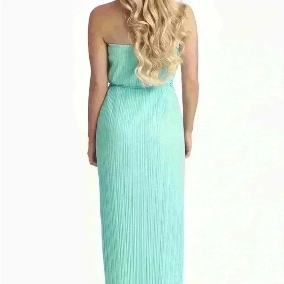 Pink blush mint strapless dress size medium with tags - Picture 3 of 4